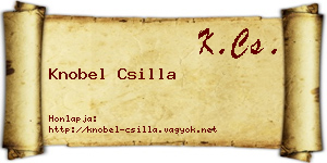 Knobel Csilla névjegykártya